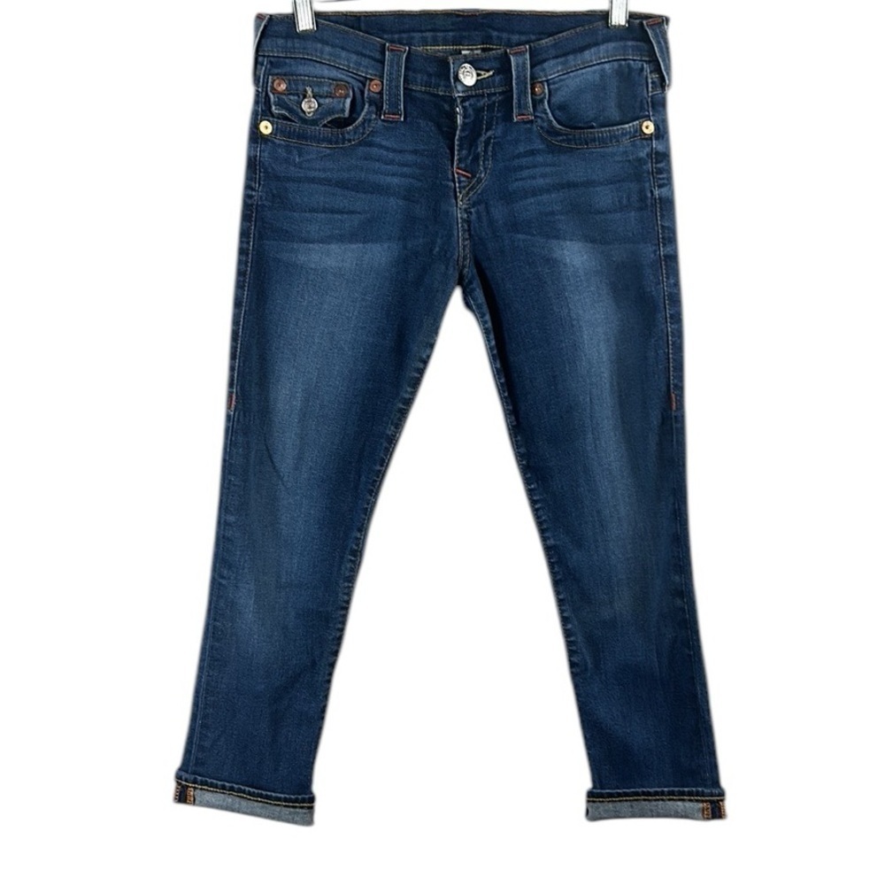 True Religion Basic Rolled Capri Jeans Size 29 - Picture 7 of 10